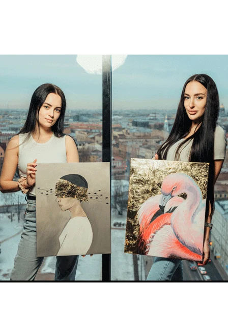 Арт-вечеринка Artvibes. Рисуем акрилом на холсте с видом на Аврору — Крыша 18 — афиша Санкт-Петербурга