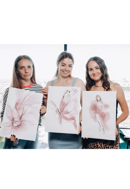 Арт-вечеринка Artvibes. Рисуем вином с видом на Аврору — Крыша 18 — афиша Санкт-Петербурга