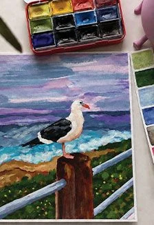 Чайка над морем. Музейное занятие в выставочном пространстве — Музей ИЗО — афиша