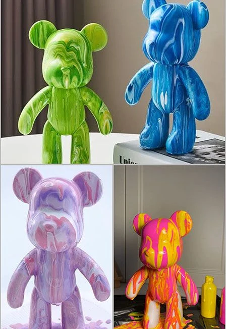 Флюид арт: роспись мишек Bear brick. Мастер-класс — Территория творчества Фазан — афиша Санкт-Петербурга