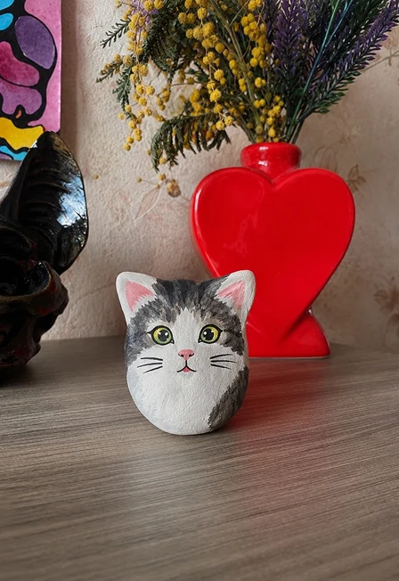 Котик-экзотик. Роспись гипсовых котиков — Котокафе "Мур-мяу" — афиша Санкт-Петербурга