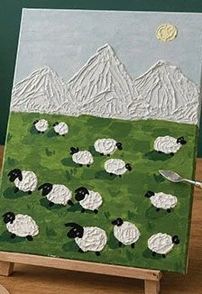 Овечки. Музейное занятие по рисованию текстурной пастой в выставочном пространстве — Музей ИЗО — афиша Санкт-Петербурга