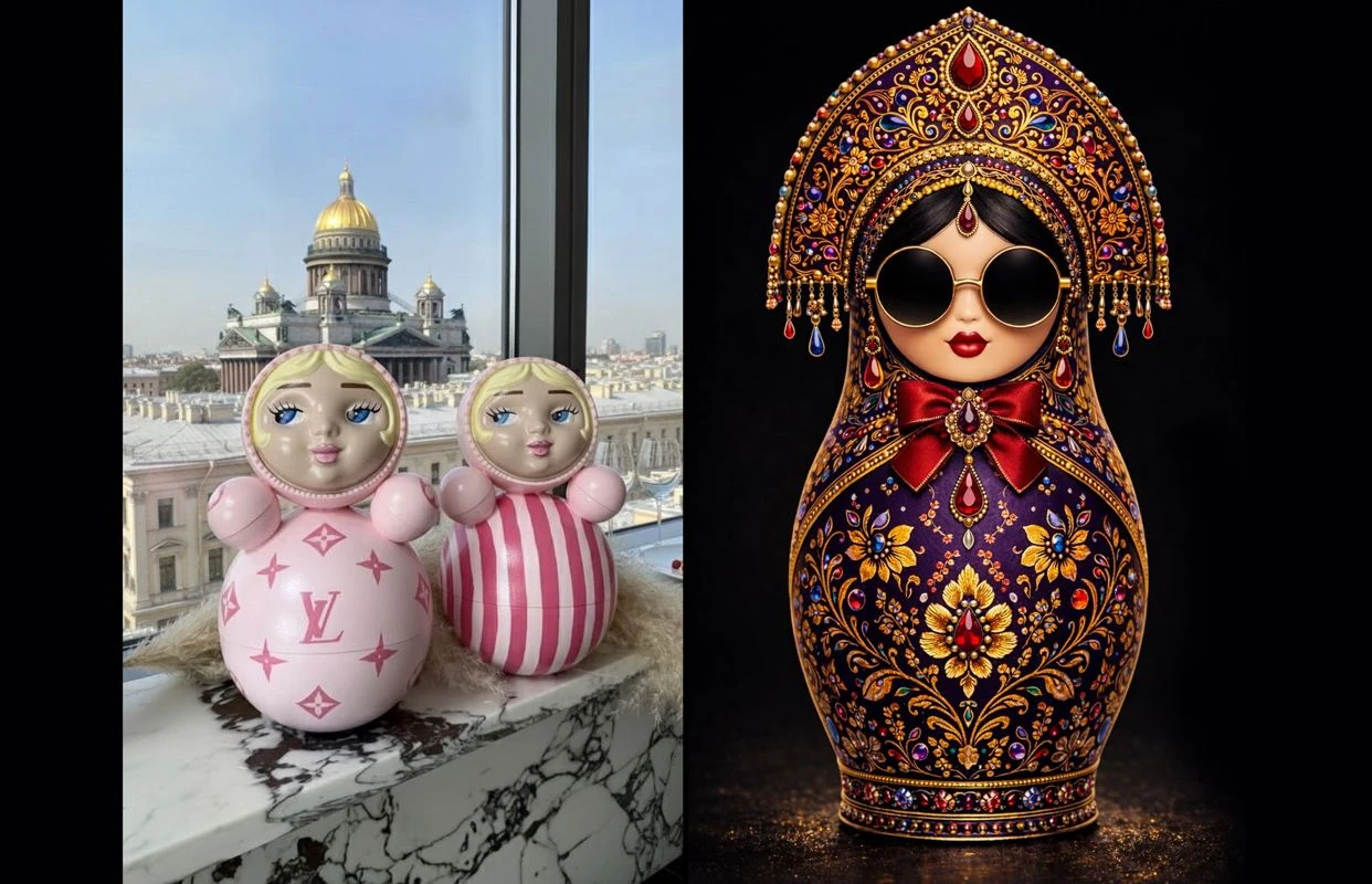 Роспись неваляшки или матрешки с видом на Исакий от Артвайбс — F11 Sky Bar — афиша Санкт-Петербург